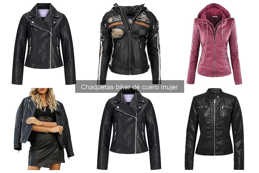 Mejores chaquetas biker de cuero mujer 2023: comparativa