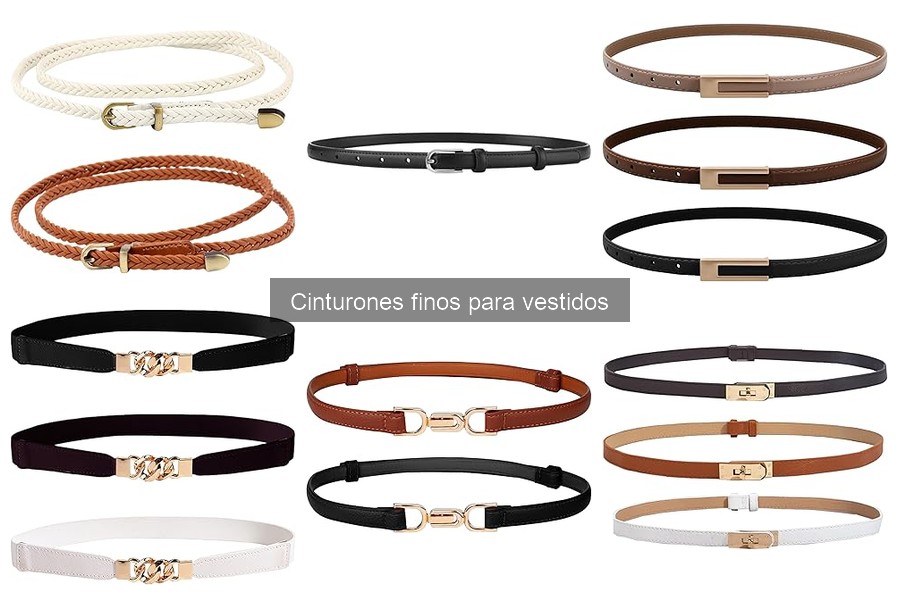 Mejores cinturones finos para vestidos de fiesta