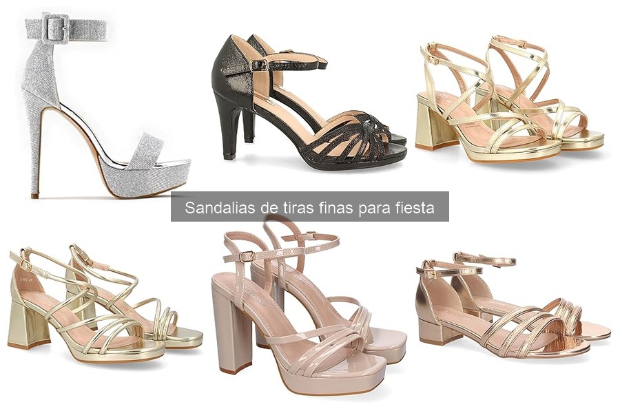 Mejores estilos de sandalias de tiras finas para fiesta