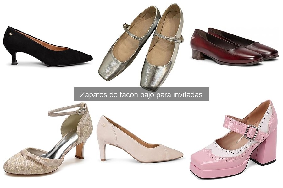 Mejores lugares para comprar zapatos de tacón bajo para invitadas