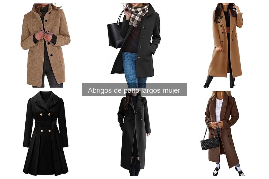 Mejores marcas de abrigos de paño largos para mujer