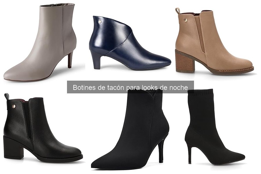Mejores marcas de botines de tacón para looks de noche