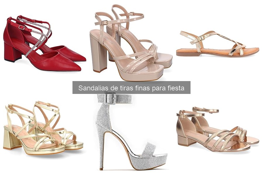 Mejores marcas de sandalias de tiras finas para fiesta