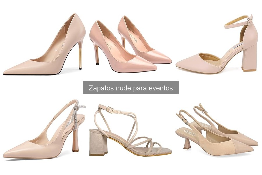 Mejores marcas de zapatos nude para eventos: comparativa