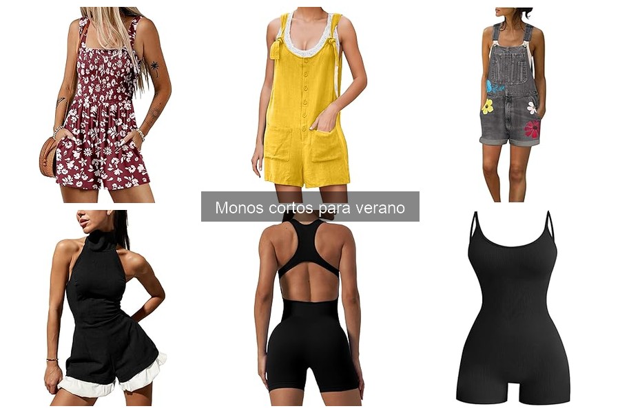 Mejores monos cortos para el calor extremo en verano