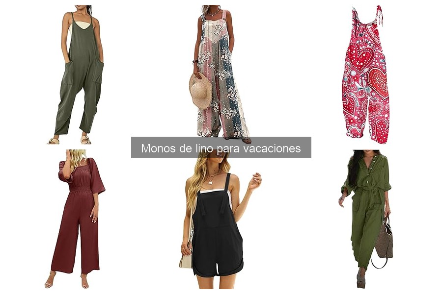 Mejores monos de lino para vacaciones de verano 2024