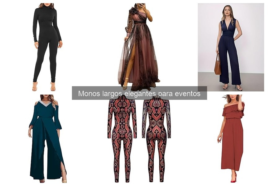 Mejores monos largos elegantes para bodas | Comparativa