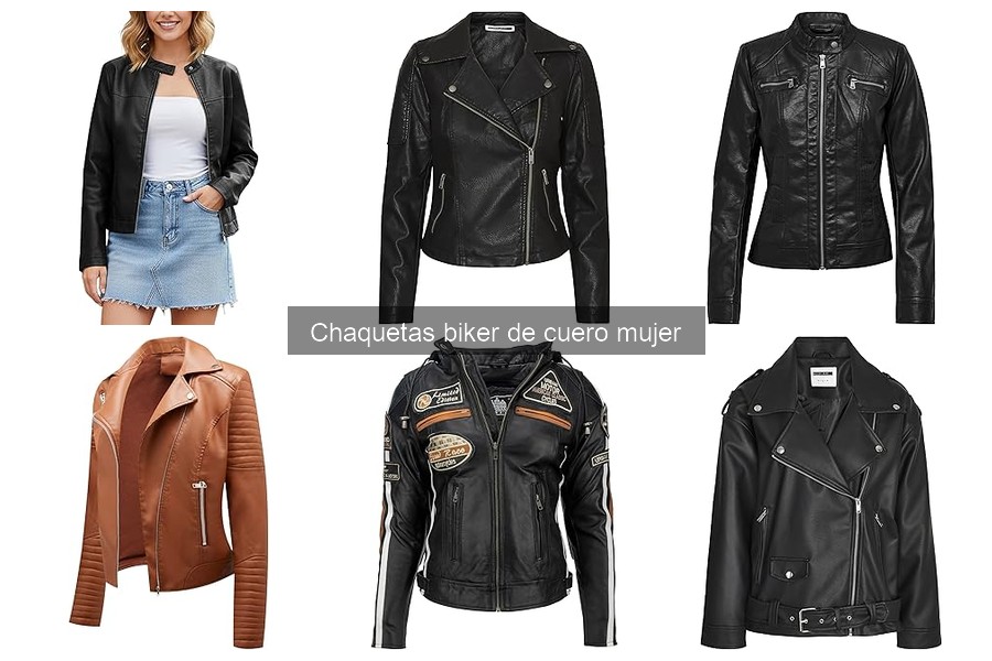 Mejores ofertas en chaquetas biker de cuero mujer