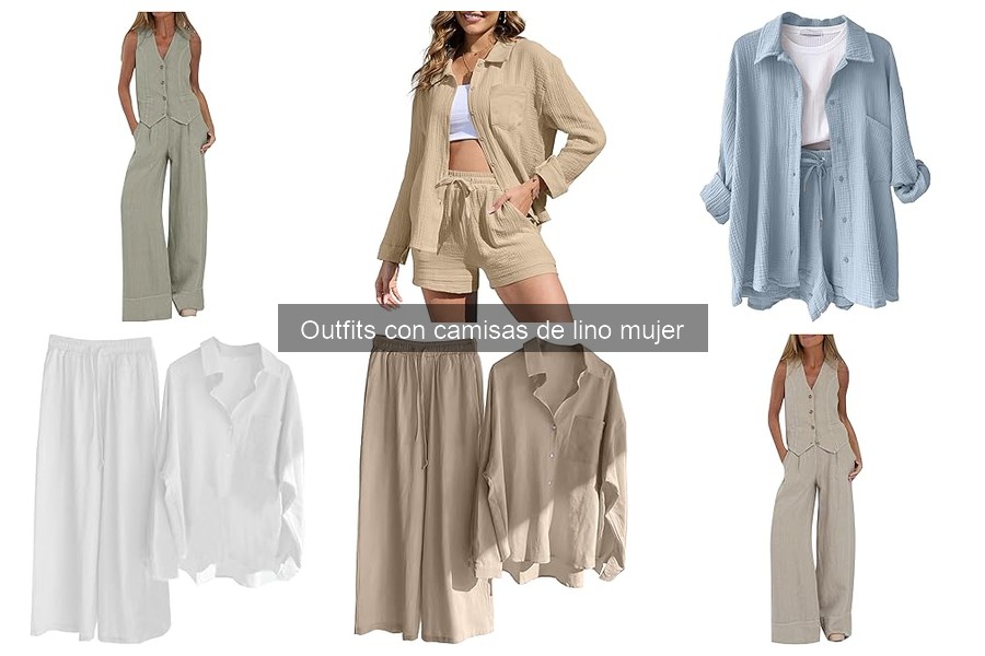 Mejores ofertas y precios en camisas de lino para mujer