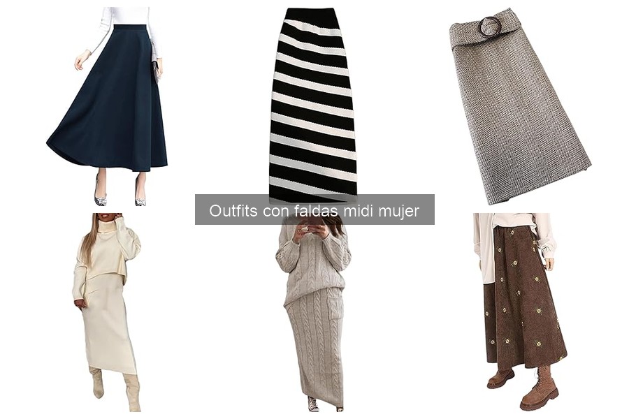 Mejores outfits con faldas midi para mujeres jóvenes