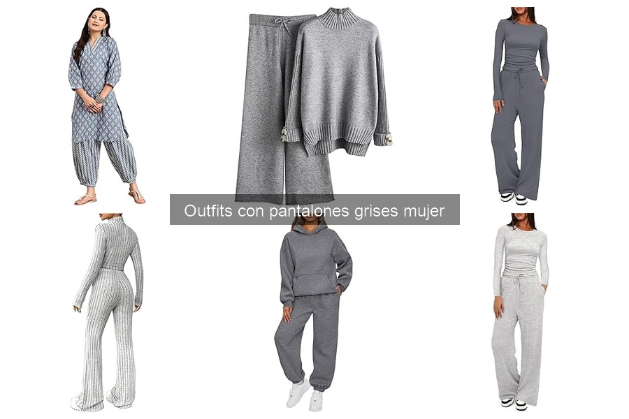 Mejores outfits con pantalones grises para mujer