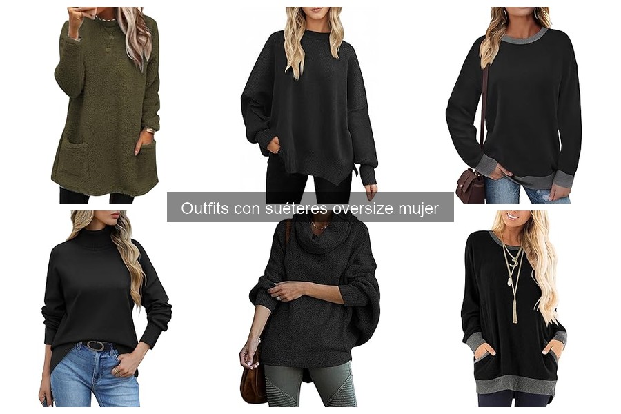 Mejores outfits con suéteres oversize para invierno