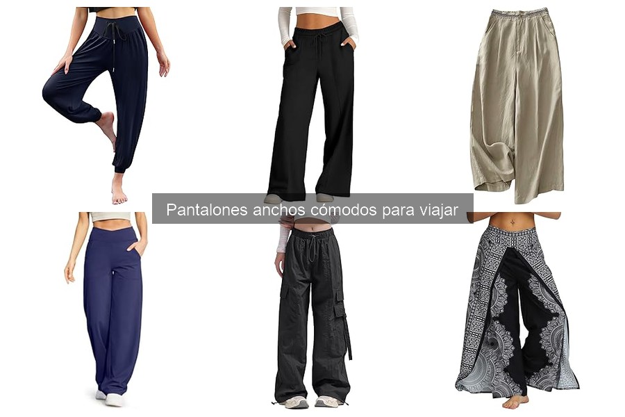 Mejores pantalones anchos para viajar en avión
