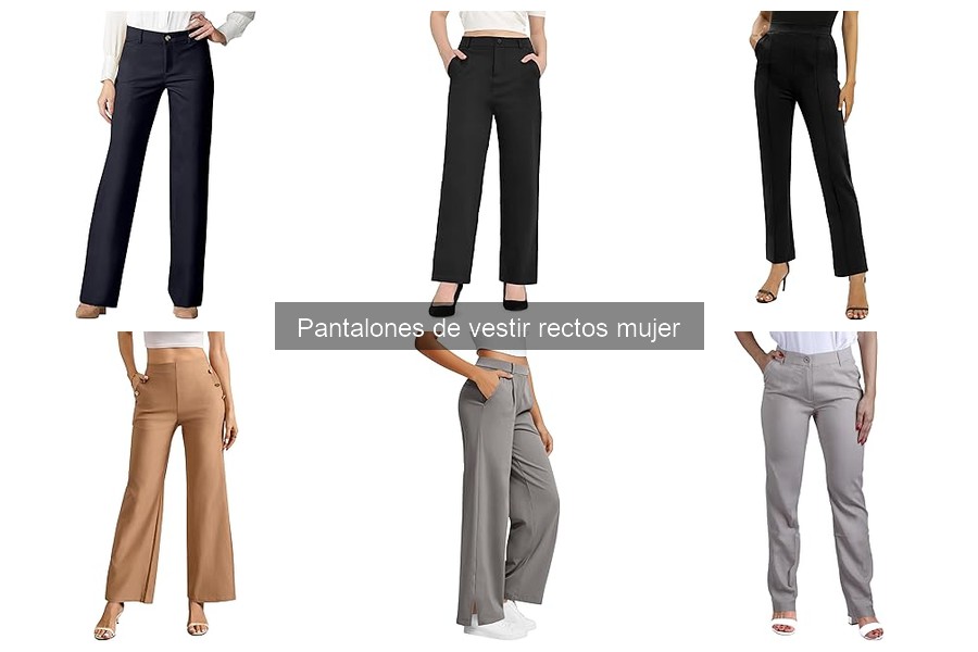 Mejores pantalones de vestir rectos para oficina 2023