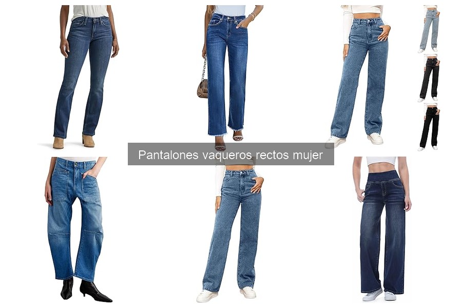 Mejores pantalones vaqueros rectos para mujer: comparativa 2023