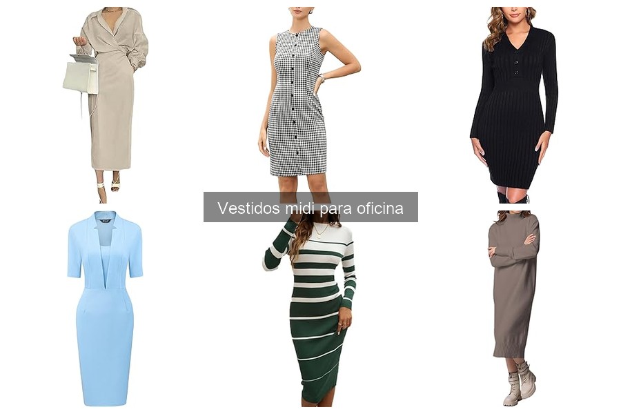 Mejores precios de vestidos midi para oficina online