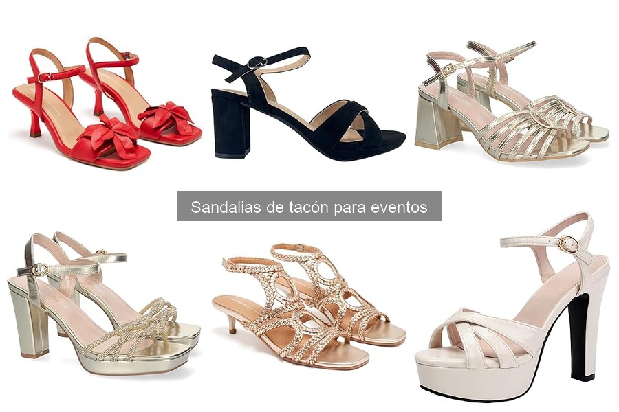 Mejores sandalias de tacón para eventos formales 2023