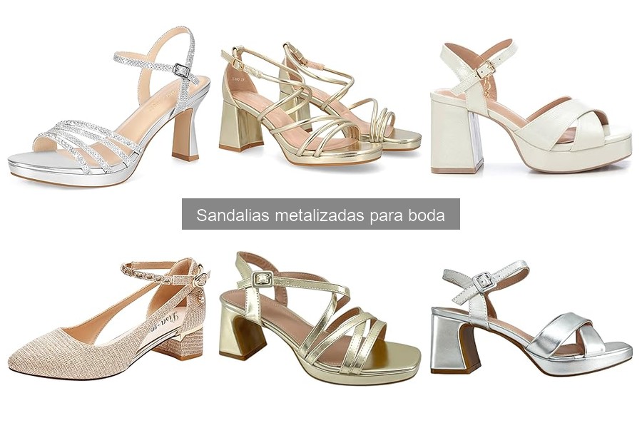 Mejores sandalias metalizadas para bodas de verano