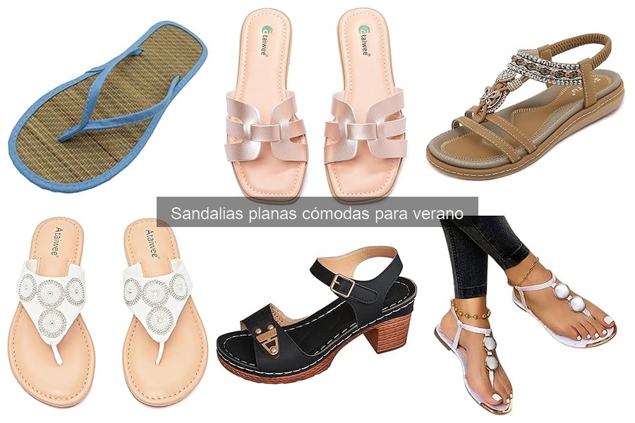 Mejores sandalias planas cómodas para uso prolongado en verano