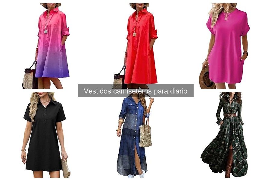 Mejores vestidos camiseteros para verano 2024
