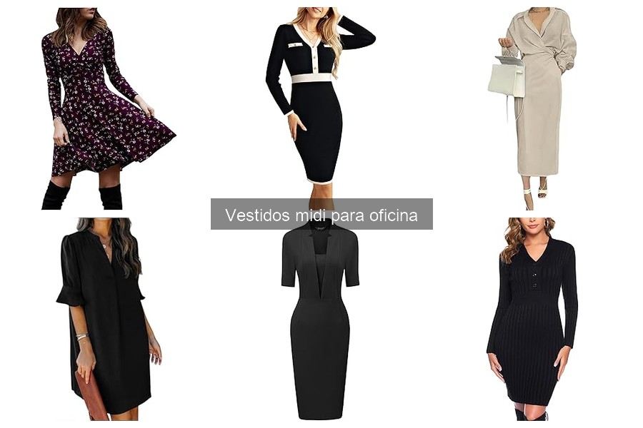Mejores vestidos midi para oficina según tu tipo de cuerpo
