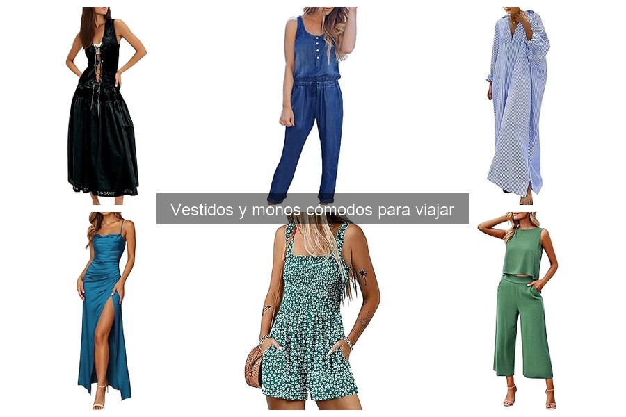 Mejores vestidos y monos cómodos para viajar en avión
