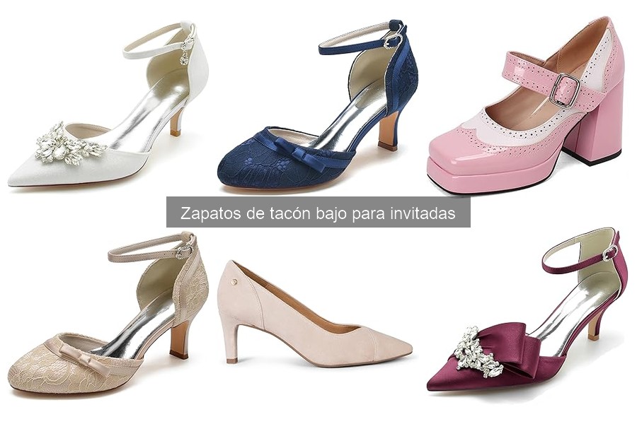 Mejores zapatos de tacón bajo para bodas: comodidad y estilo