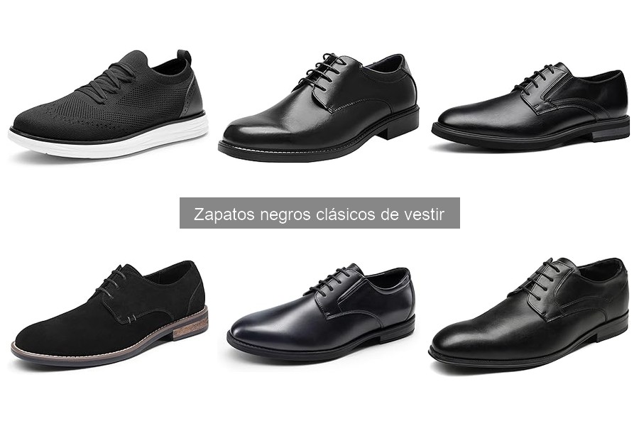 Ofertas y descuentos en zapatos negros clásicos de vestir