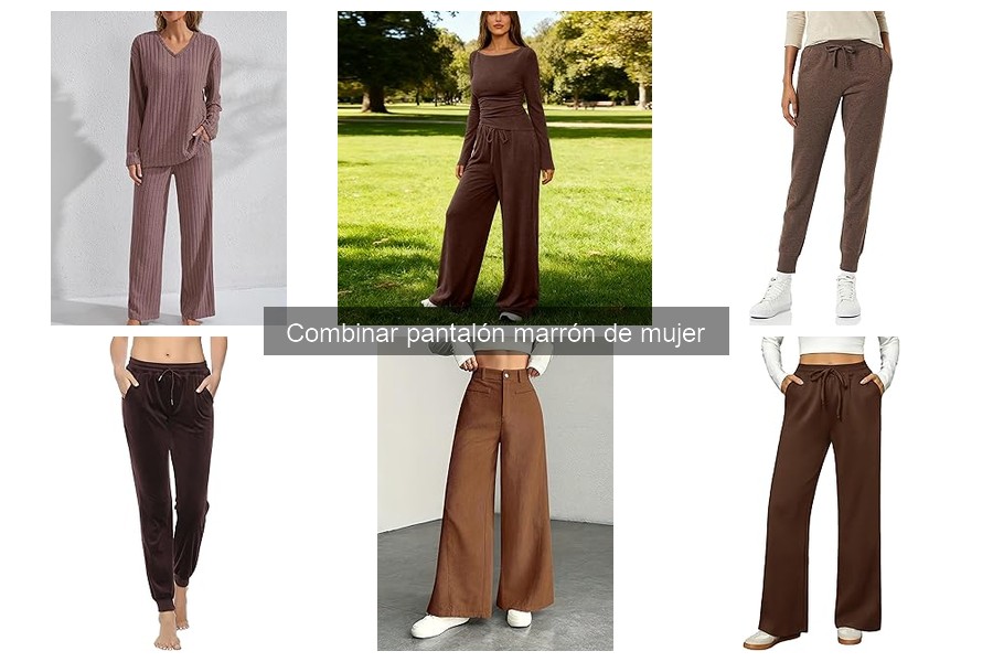 Ofertas y tiendas para comprar pantalones marrones de mujer
