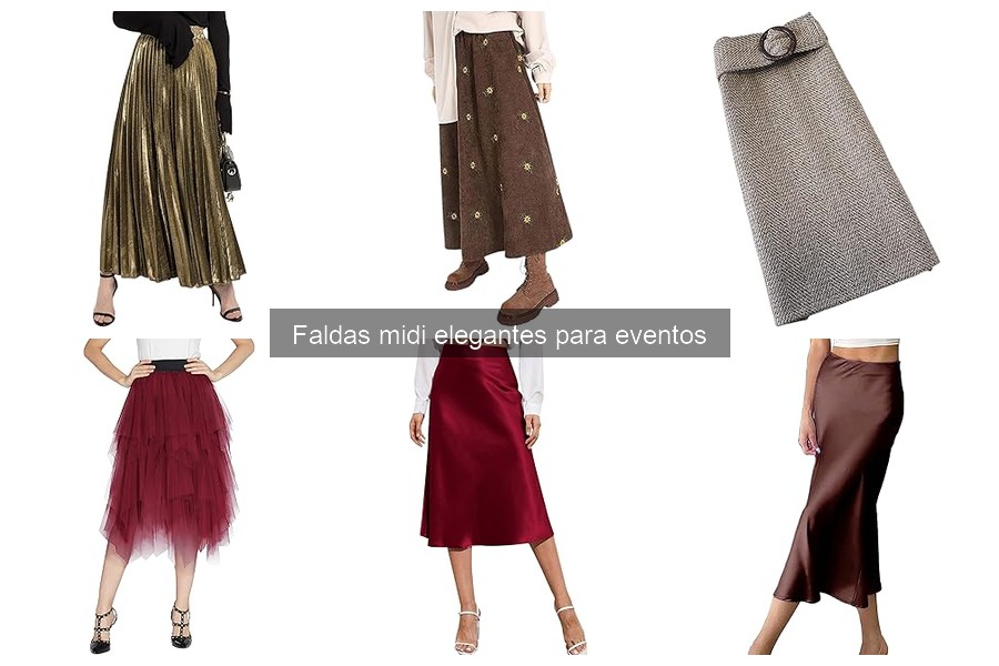 Opiniones de faldas midi elegantes para eventos: reseñas reales