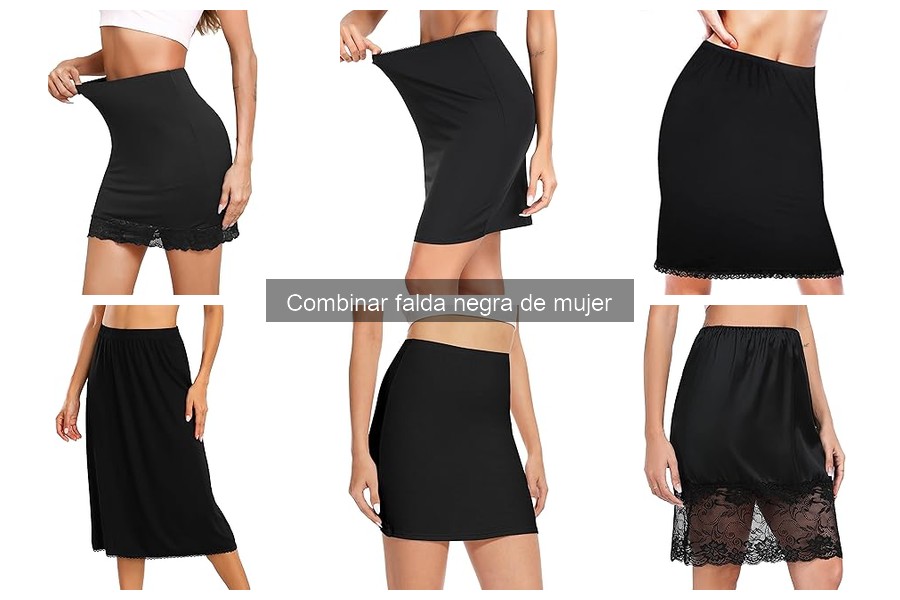 Outfit ideal para una cita con falda negra de mujer