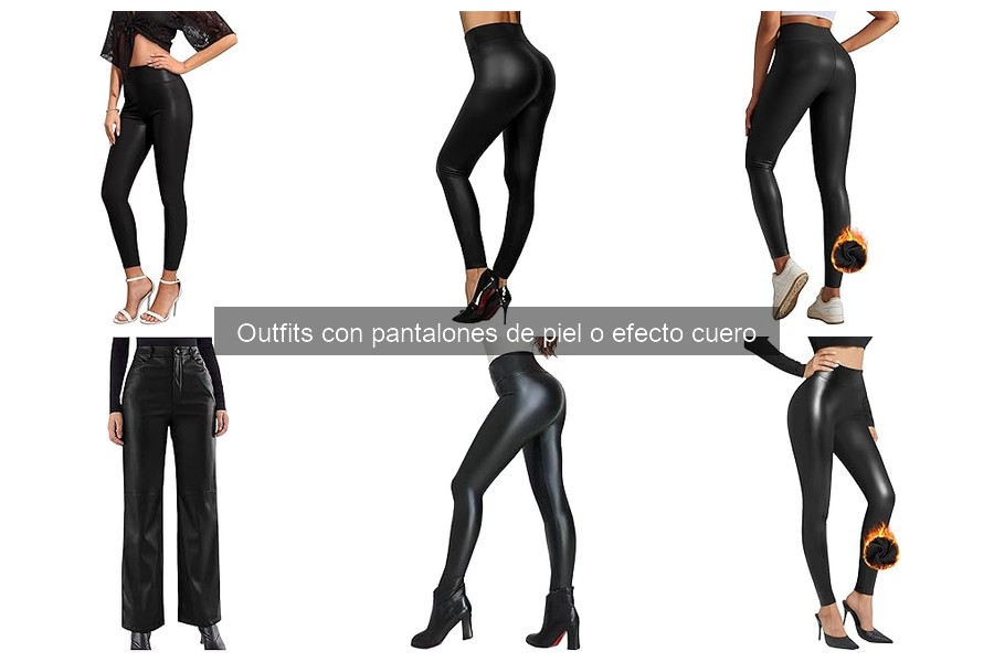 Outfits de invierno con pantalones de piel: Ideas y estilo