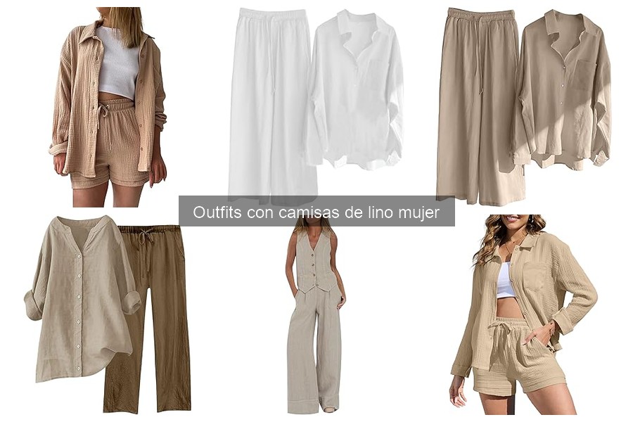 Outfits de verano con camisas de lino para mujer