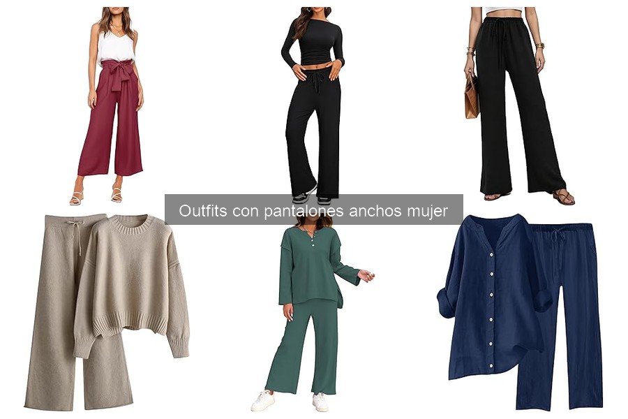 Outfits ideales con pantalones anchos para ocasiones especiales