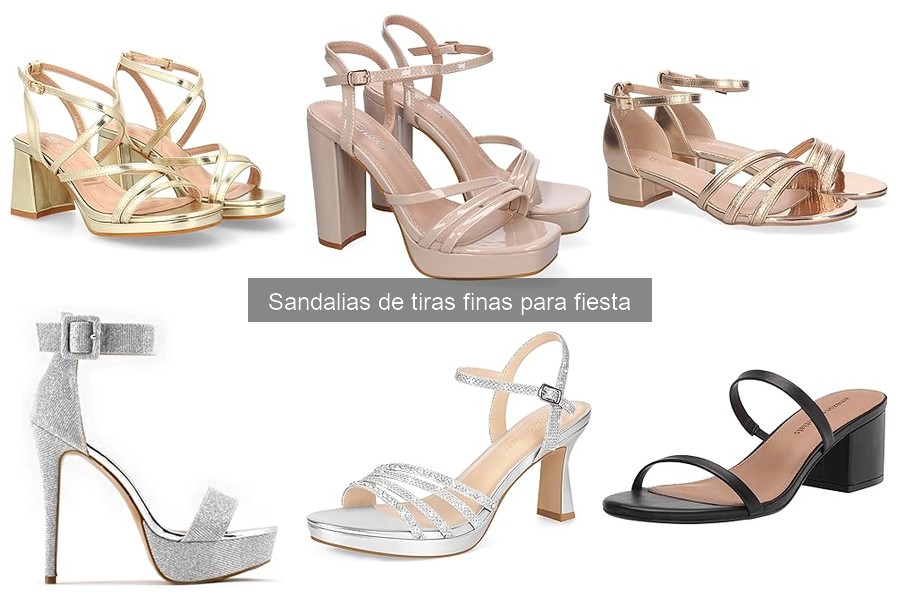 Outfits ideales con sandalias de tiras finas para fiesta