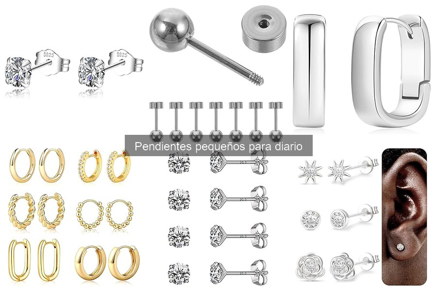 Pendientes pequeños recomendados para piel sensible