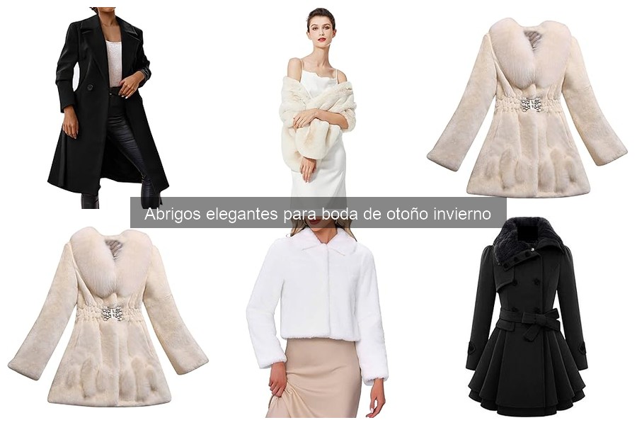 Precios de abrigos elegantes para bodas en otoño e invierno