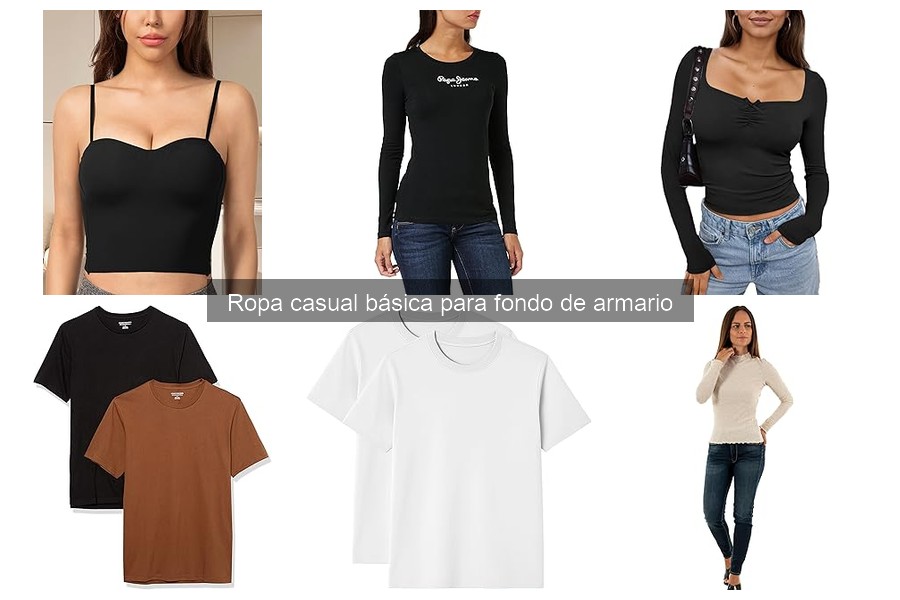 Precios de ropa casual básica y comparación efectiva