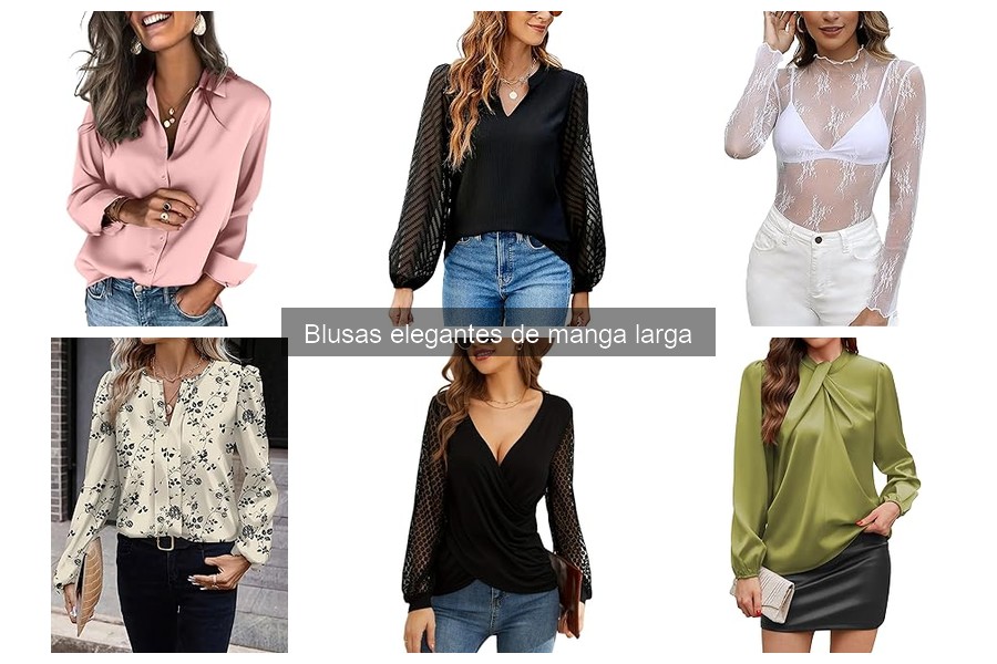 Precios Promedio de Blusas Elegantes de Manga Larga