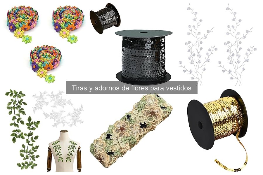 Problemas comunes al usar tiras y adornos de flores en vestidos