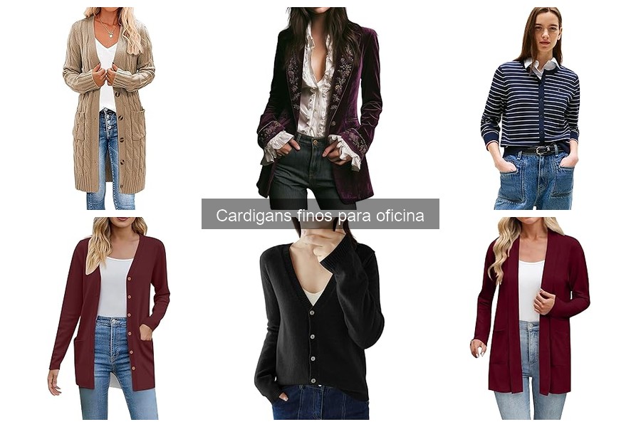 Qué buscar al comprar un cardigan fino para oficina