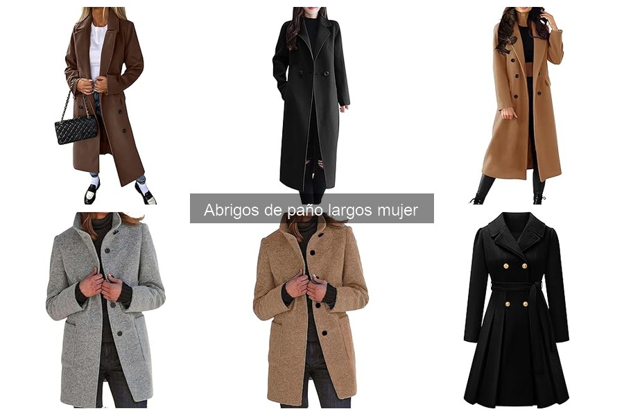 ¿Qué son los abrigos de paño largos para mujer?