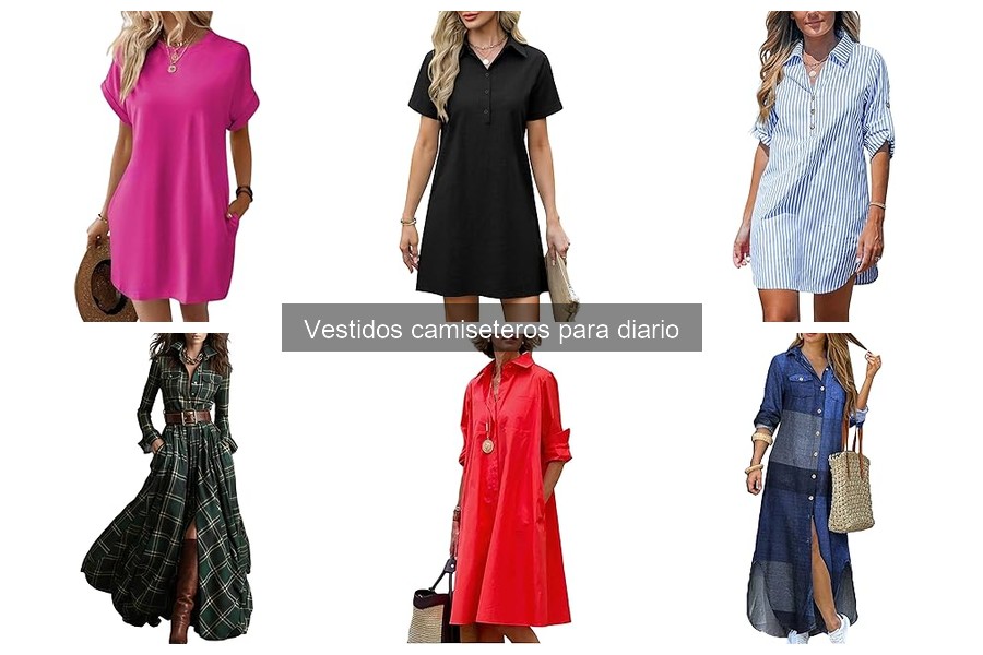 ¿Qué son los vestidos camiseteros? Características y estilo