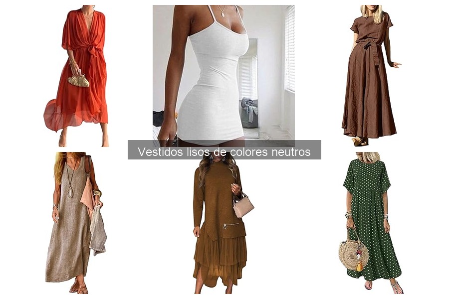 Reseñas de vestidos lisos de colores neutros que amarás