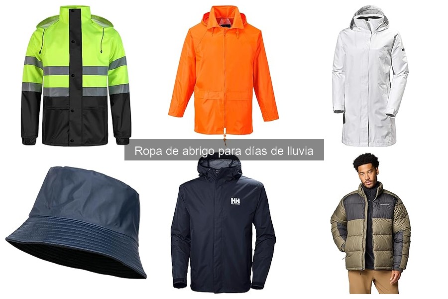 Ropa de abrigo para días de lluvia: características y tipos