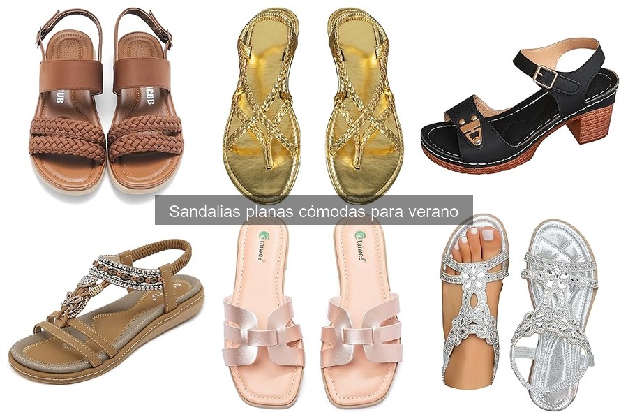 Sandalias planas cómodas para verano a buen precio