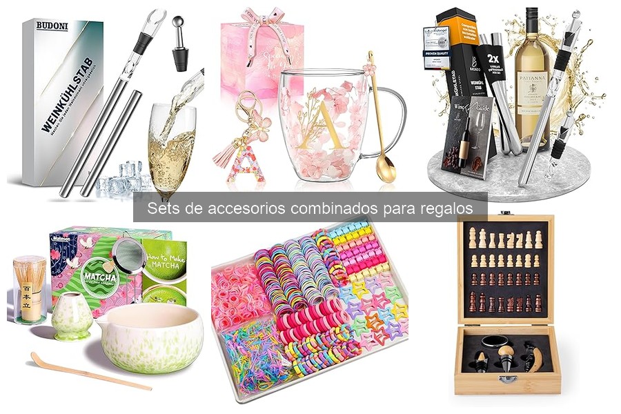 Sets de accesorios combinados para regalos: ¿Qué incluyen?