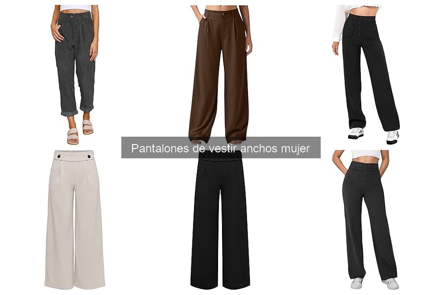 ¿Son cómodos los pantalones de vestir anchos para mujer?