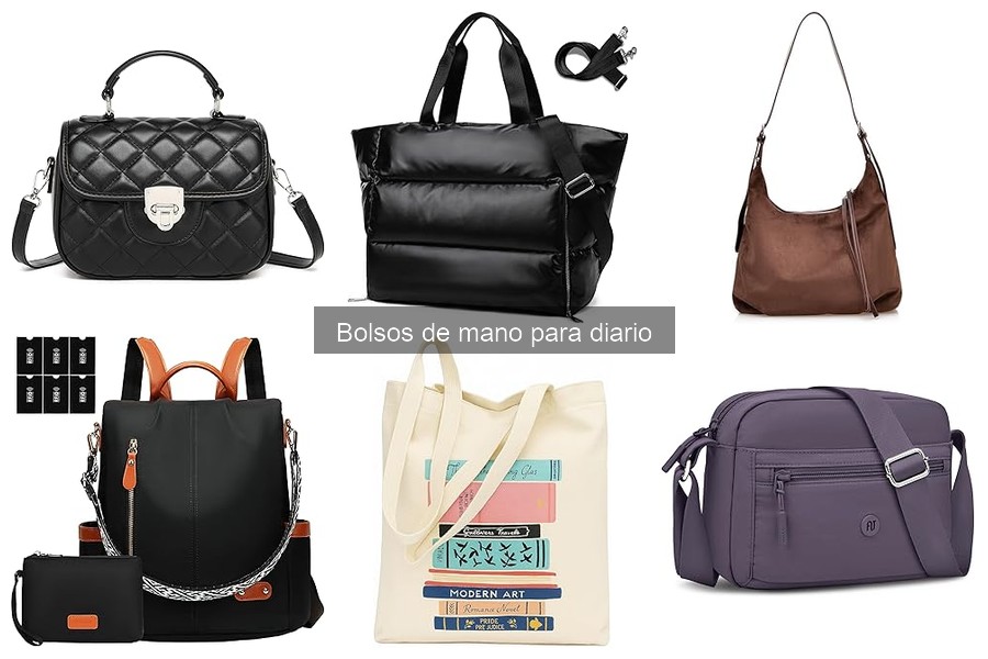 ¿Son resistentes los bolsos de mano para diario?
