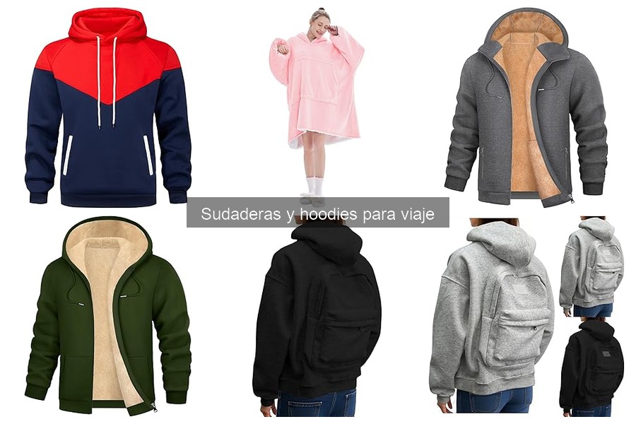 Sudaderas versátiles para viajar en climas cambiantes